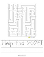 Help find 2026 Handwriting Sheet