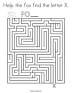 letter x coloring pages twisty noodle