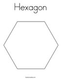 Hexagon Coloring Page