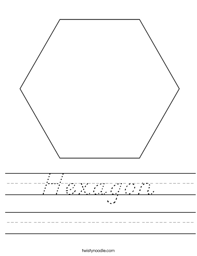 Hexagon Worksheet