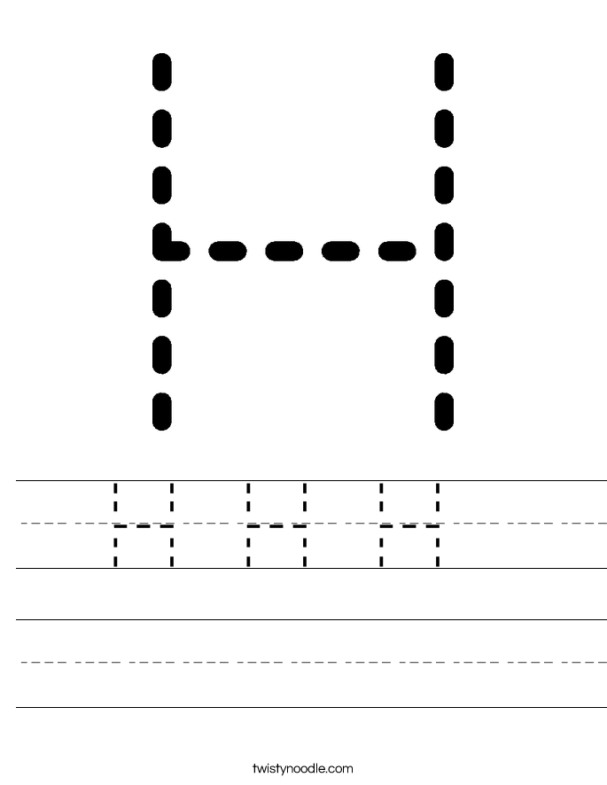 H H H  Worksheet