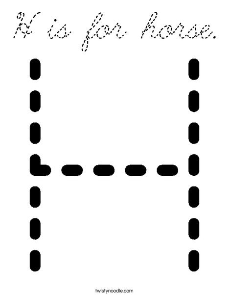 Hh Coloring Page