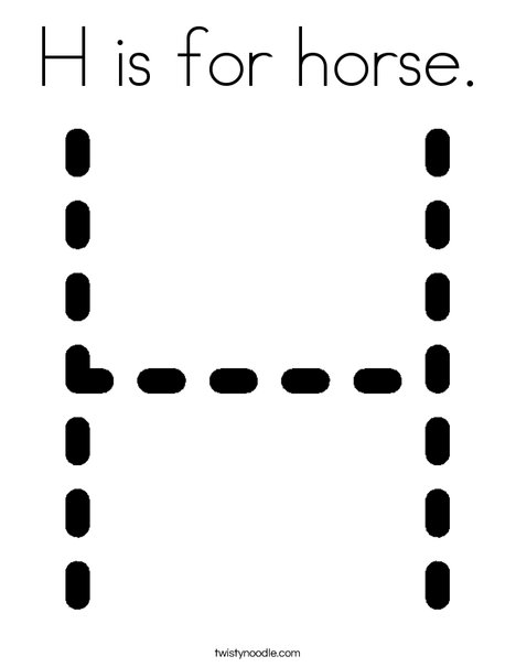 Hh Coloring Page
