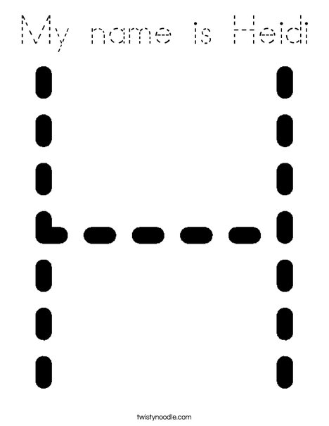 Hh Coloring Page
