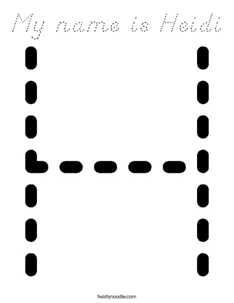 Hh Coloring Page