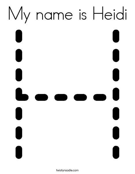 Hh Coloring Page