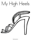 My High HeelsColoring Page