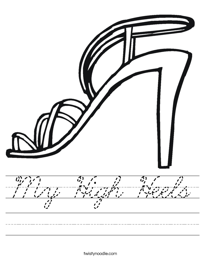 My High Heels Worksheet