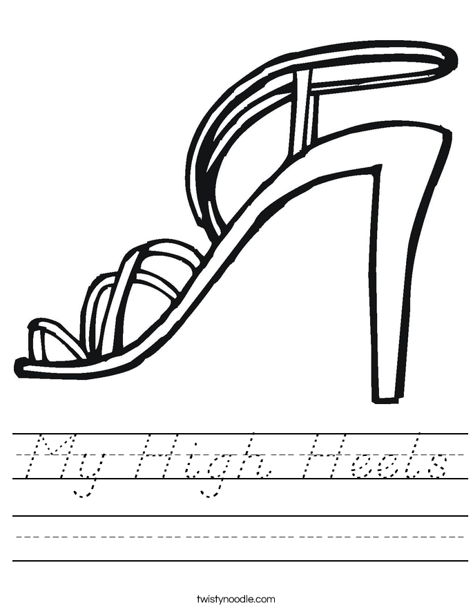 My High Heels Worksheet