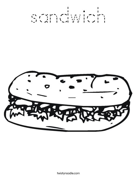 Hoagie Coloring Page