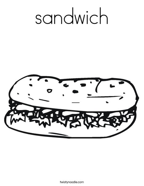 Hoagie Coloring Page