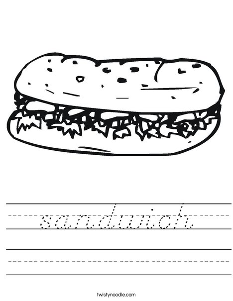 Hoagie Worksheet