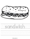 sandwich Worksheet