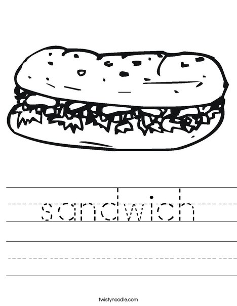 Hoagie Worksheet