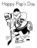 Happy Pap's Day Coloring Page