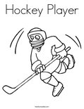 Hockey Player Coloring Page