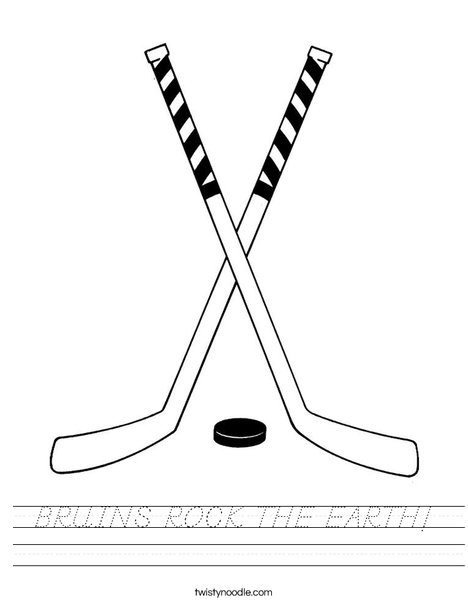 Hockey Sticks Worksheet