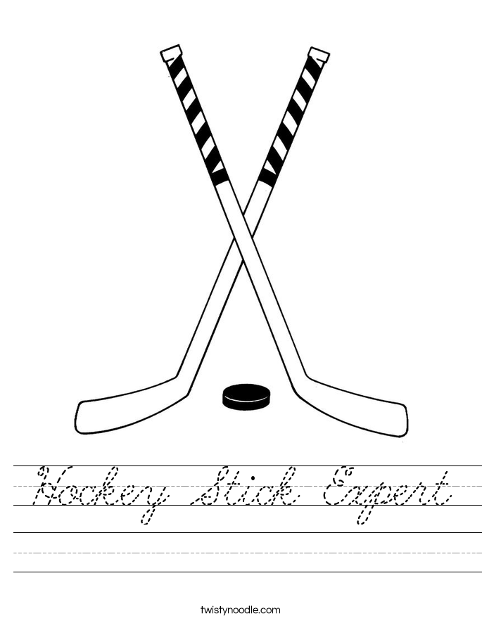 Hockey Stick Expert Worksheet