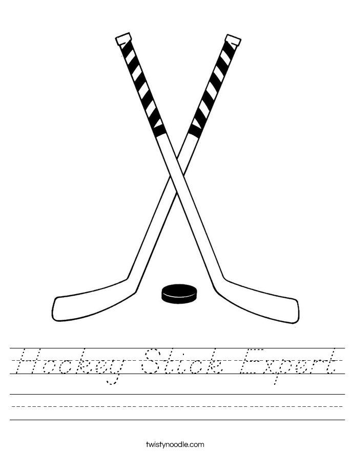 Hockey Stick Expert Worksheet