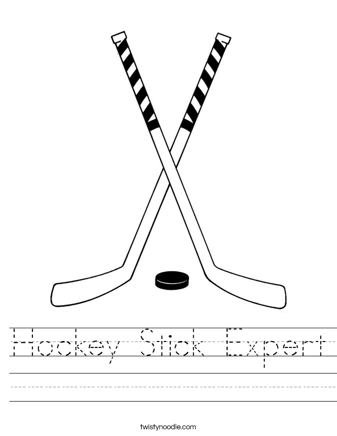 Hockey Stick Expert Worksheet