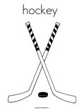 hockey  Coloring Page