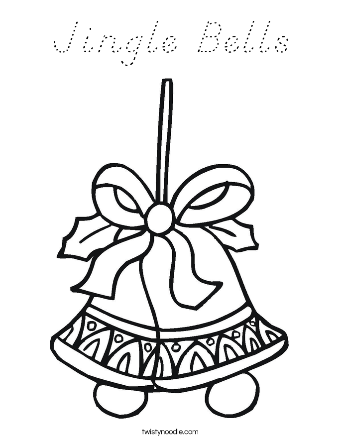 Jingle Bells Coloring Page