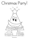 Christmas Party! Coloring Page