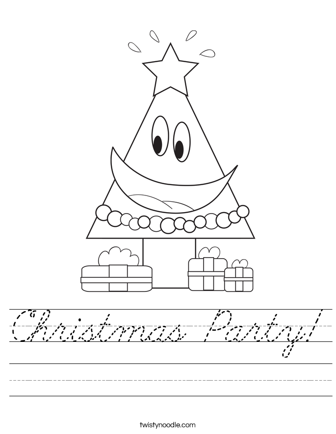 Christmas Party! Worksheet