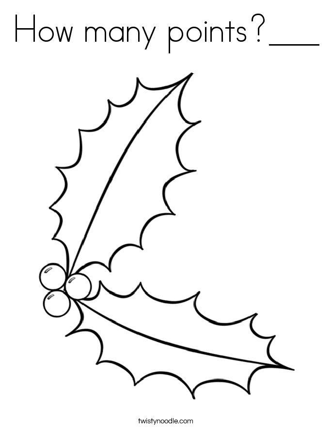 How many points?___ Coloring Page
