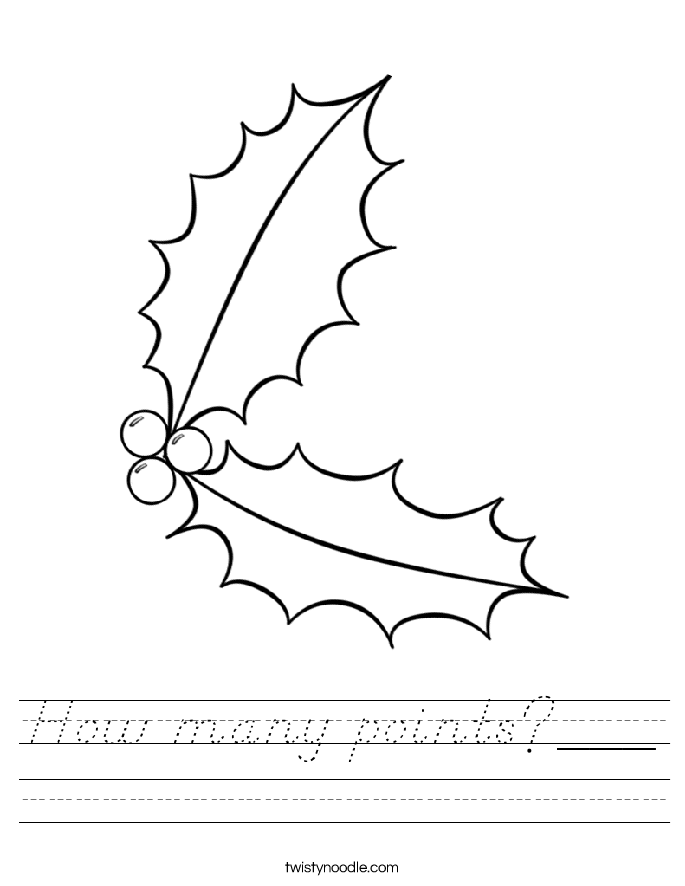 How many points?___ Worksheet