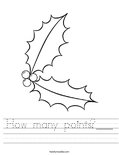 How many points?___ Worksheet
