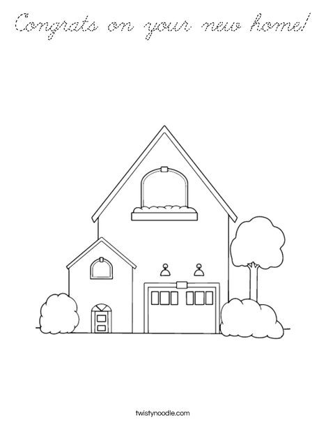 Home 2 Coloring Page