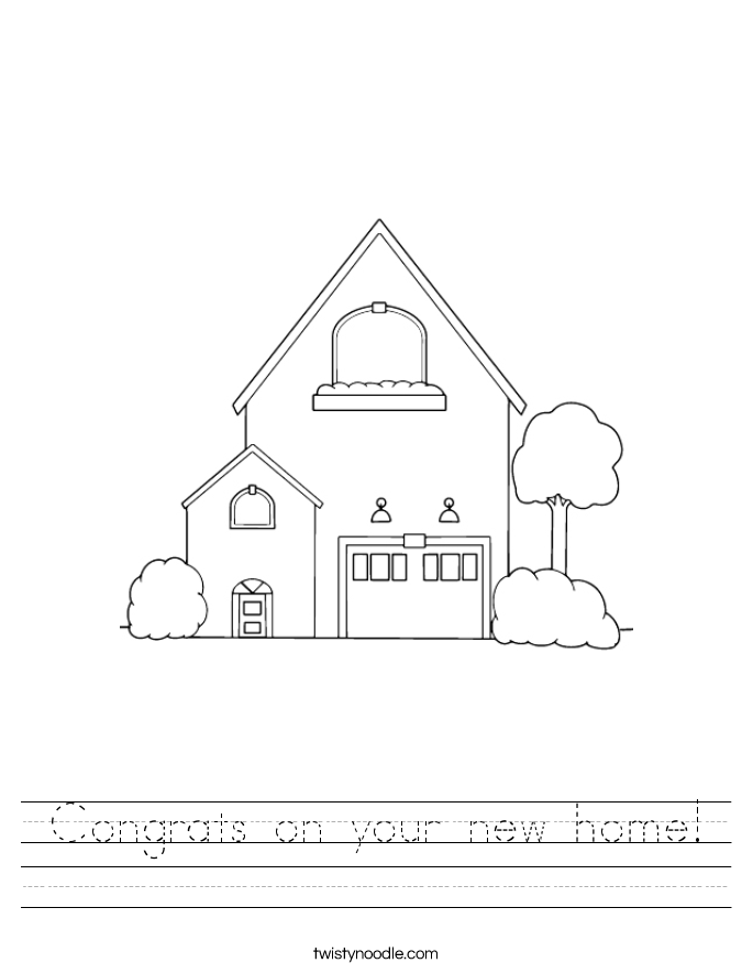 Congrats on your new home! Worksheet