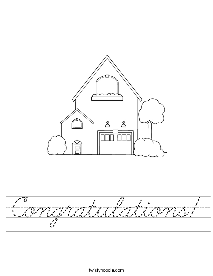Congratulations! Worksheet