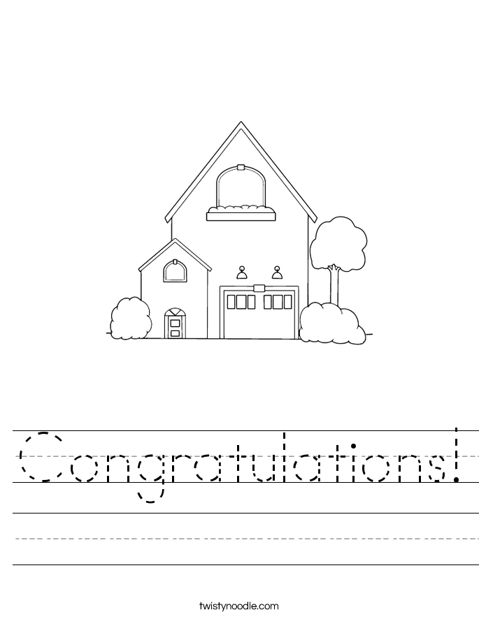 Congratulations! Worksheet