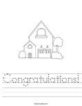 Congratulations! Worksheet