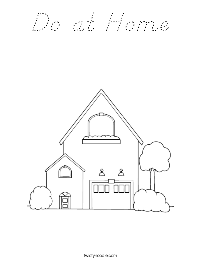 Do at Home Coloring Page