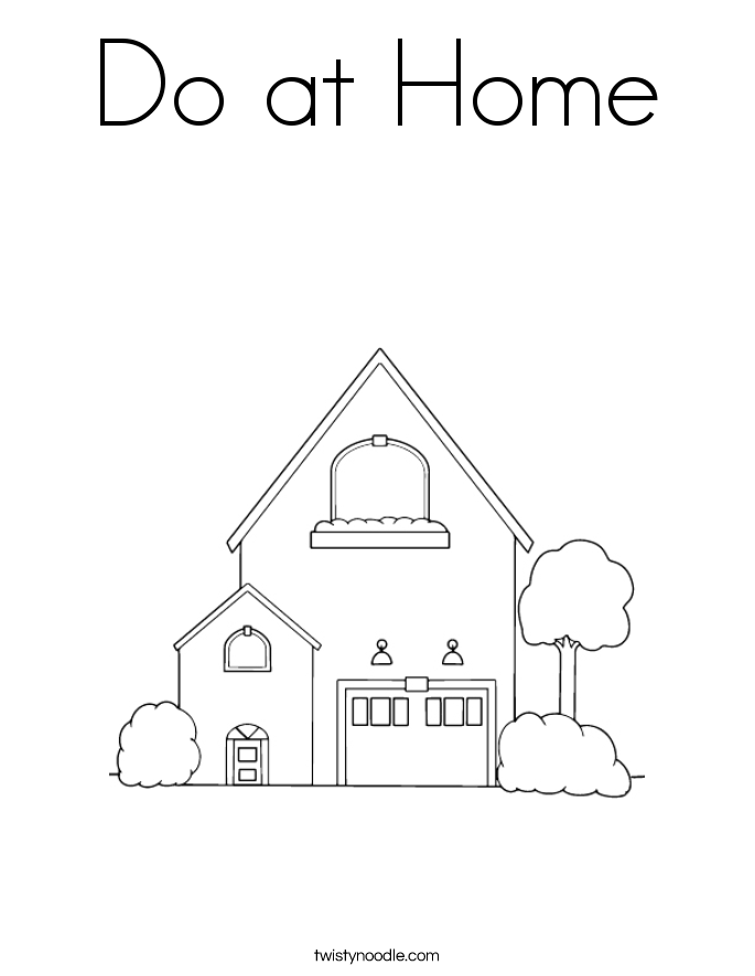 Do at Home Coloring Page