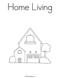 Home LivingColoring Page