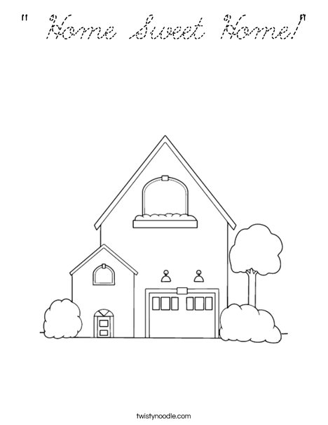 Home 2 Coloring Page