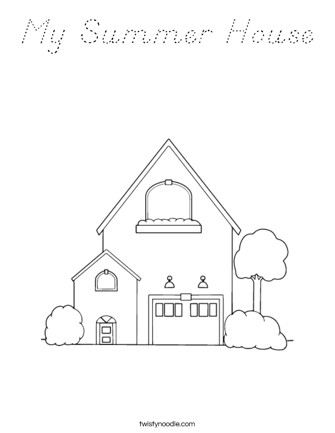 My Summer House Coloring Page
