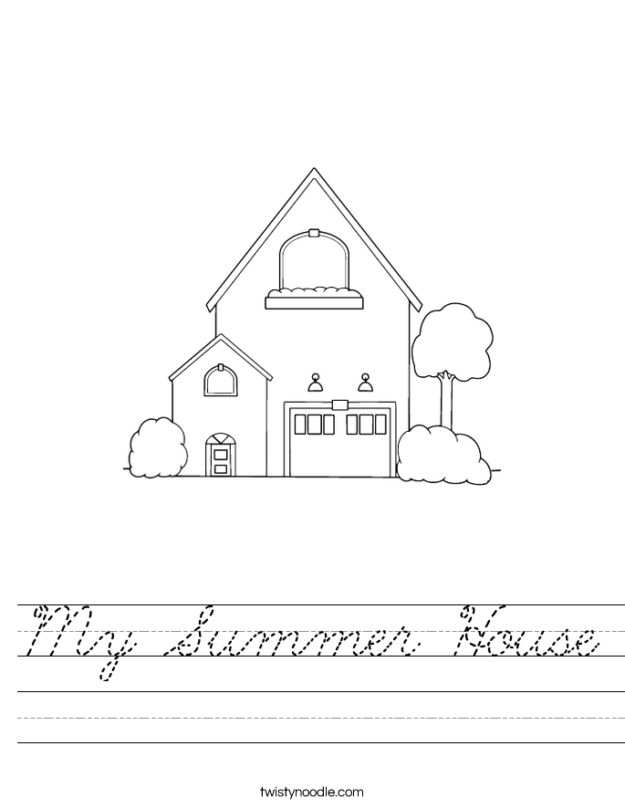 My Summer House Worksheet
