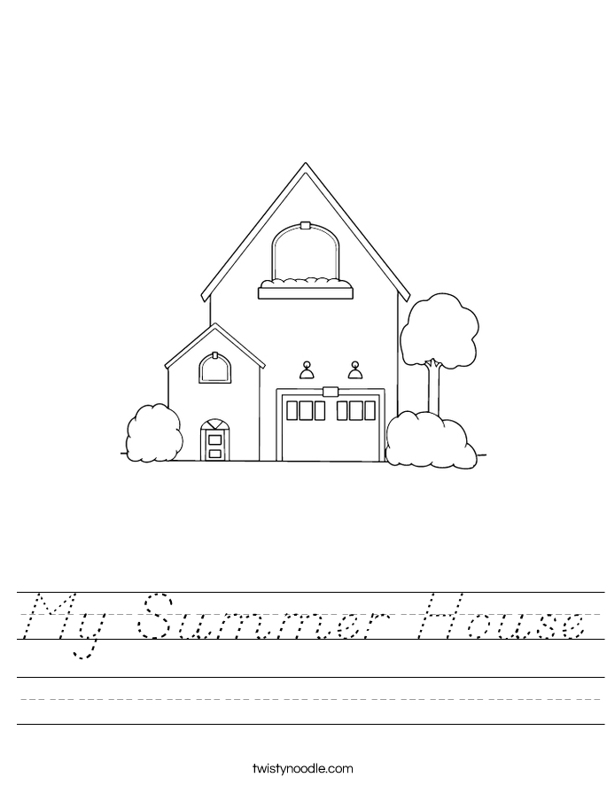 My Summer House Worksheet