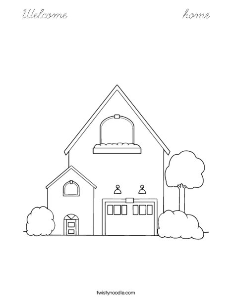Home 2 Coloring Page