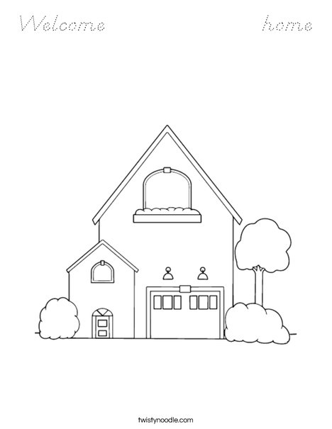 Home 2 Coloring Page