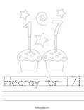 Hooray for 17! Worksheet