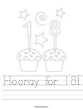Hooray for 18! Worksheet