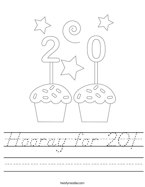 Hooray for 20! Worksheet