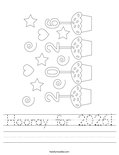 Hooray for 2026! Worksheet