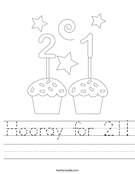 Hooray for 21! Worksheet